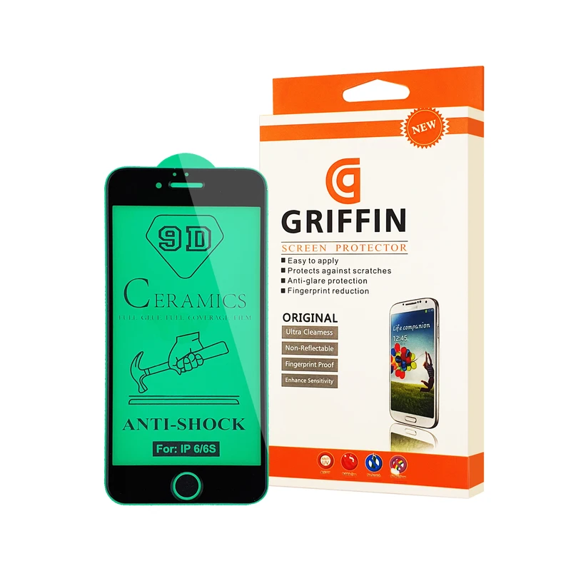 محافظ صفحه نمایش سرامیکی گریفین مدل FLCRG GN st مناسب برای گوشی موبایل اپل iPhone 6