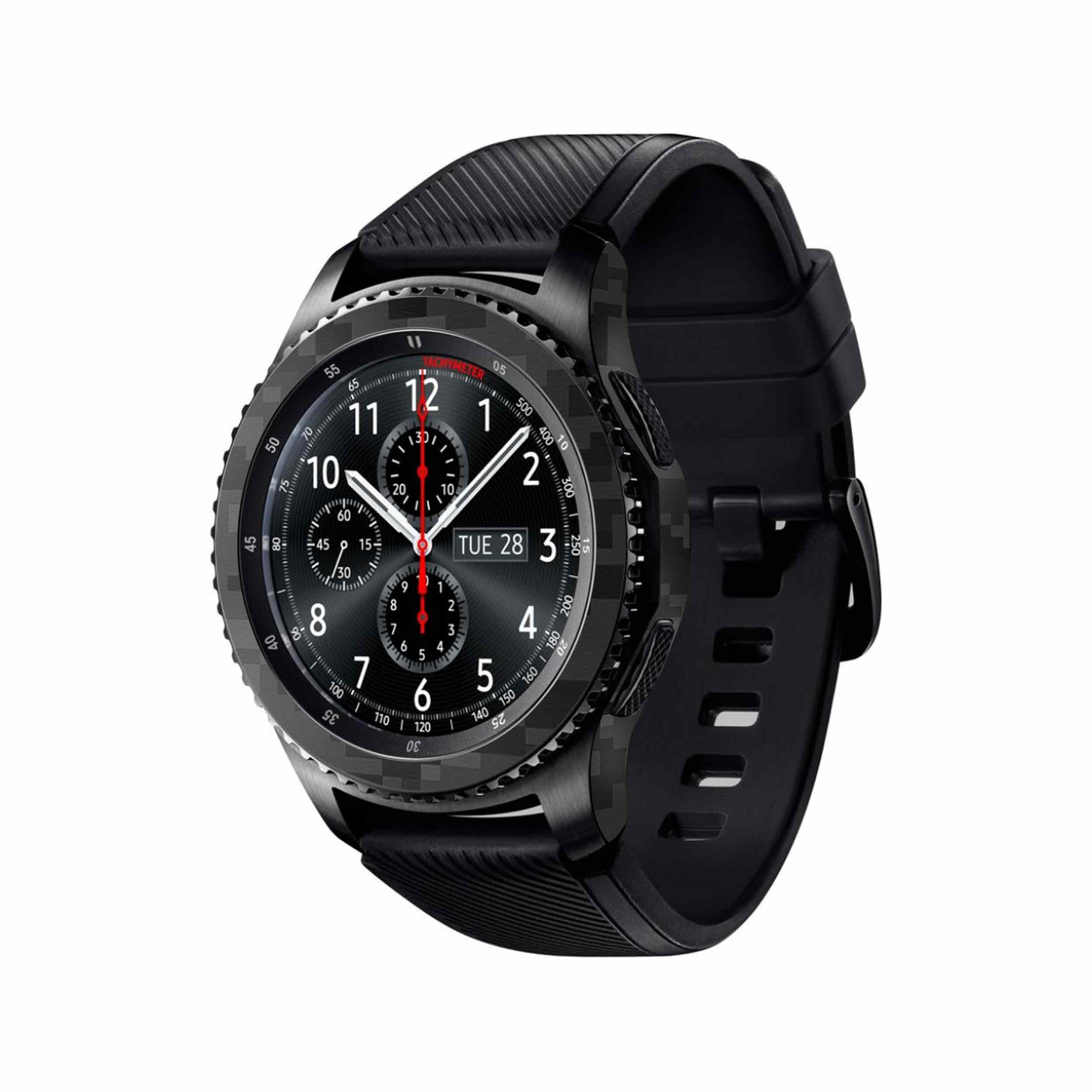 برچسب ماهوت طرح Night-Army-Pixel مناسب برای ساعت هوشمند سامسونگ Galaxy Gear S3 Frontier