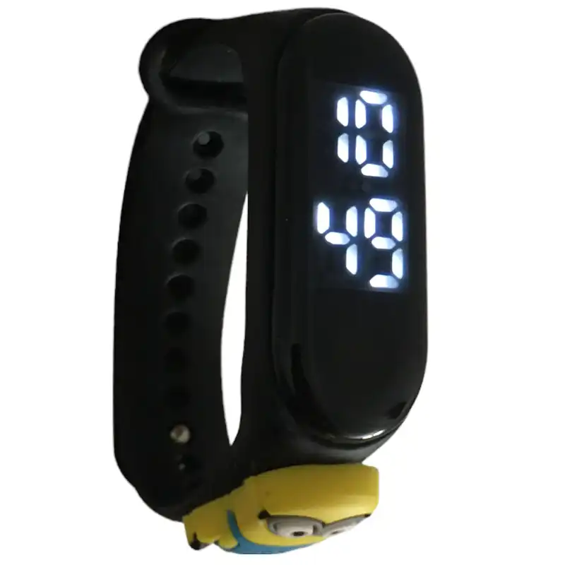 ساعت مچی دیجیتال مدل ضدآب فانتزی مینیون کد 77 minion bl k
