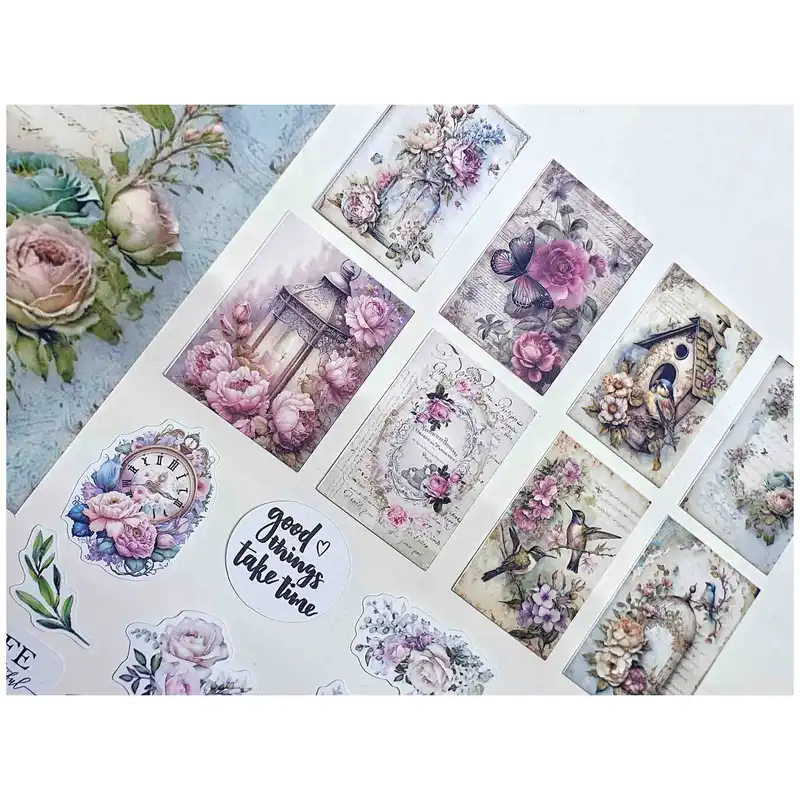 کارت پستال مدل Good things take time بولت ژورنال و اسکرپ بوک