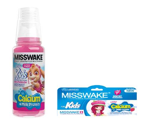 دهان شویه کودک میسویک مدل Sky حجم 200 میلی لیتر به همراه خمیردندان کودک مدل توت فرنگی حجم 50 میلی لیتر
