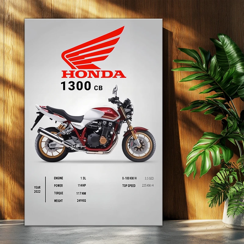 تابلو شاسی بکلیت طرح موتور سنگین هوندا HONDA CB1300 مدل T-po1736