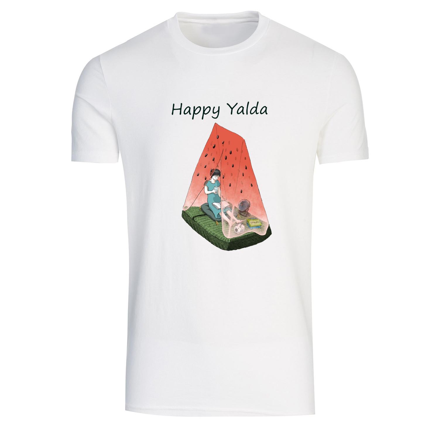 تی شرت زنانه طرح هندوانه یلدا کد a595
