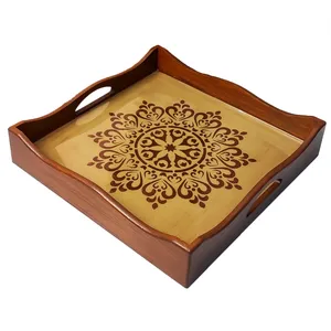 سینی چوبی طرح افسون