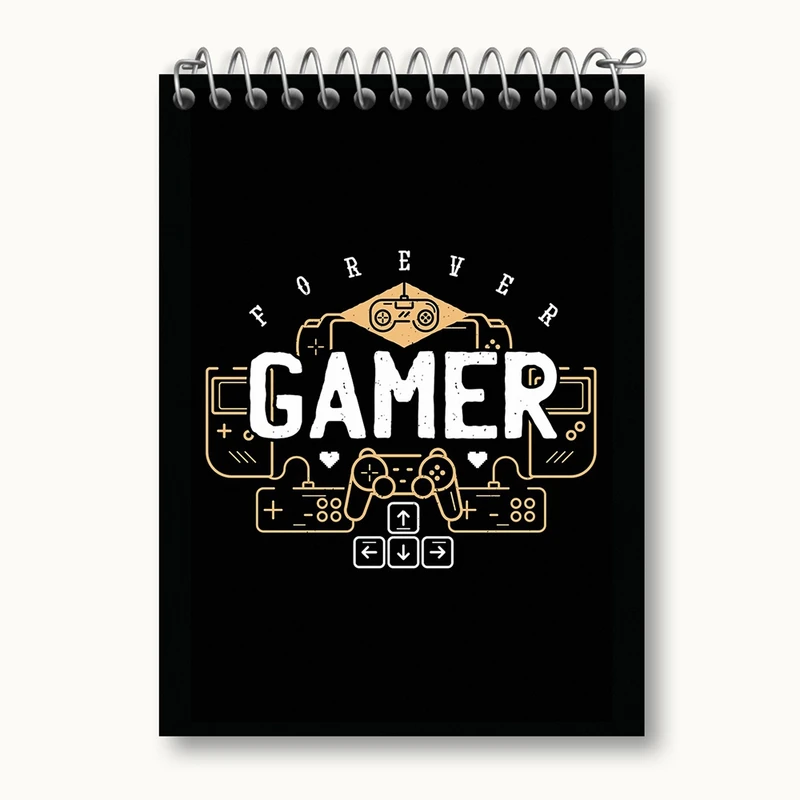 دفتر یادداشت 50 برگ خندالو مدل گیمر Gamer کد 3901