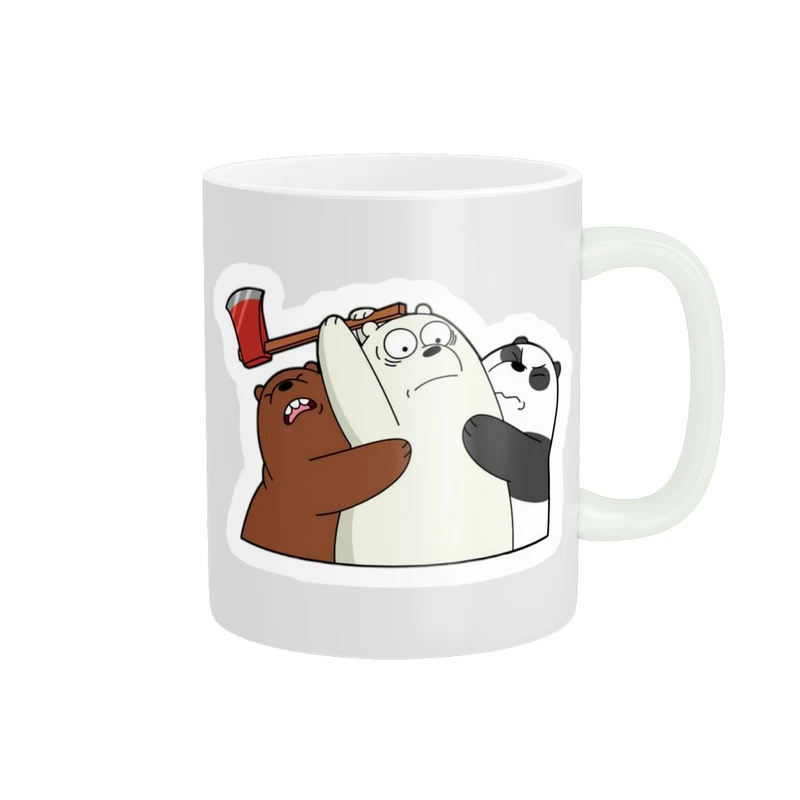 ماگ پادآفرین مدل خرس های کله فندقی کد 3569