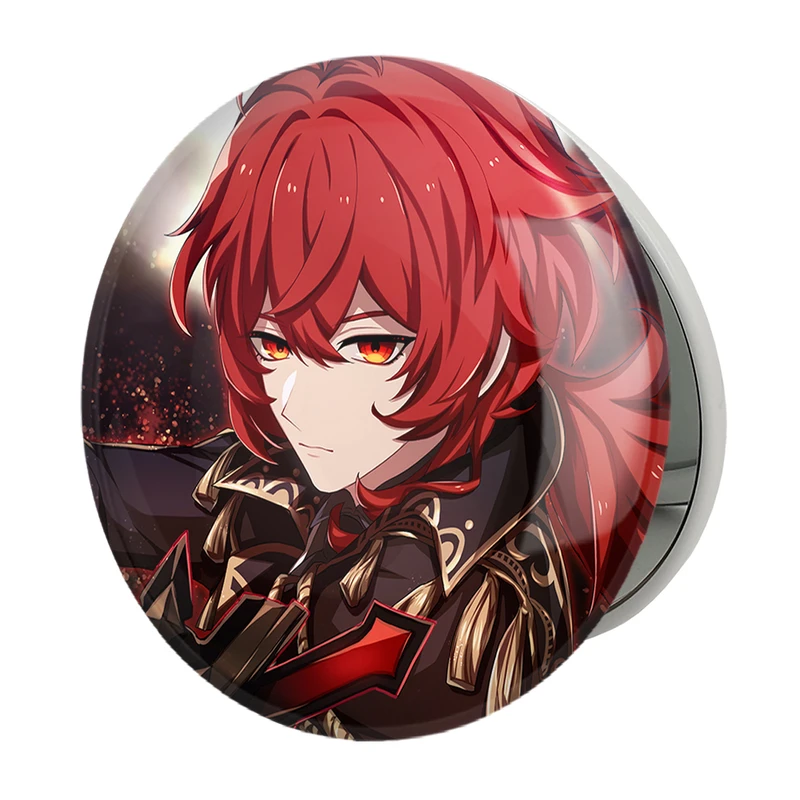 آینه جیبی خندالو طرح بازی گنشین ایمپکت Genshin Impact مدل تاشو کد 25679 