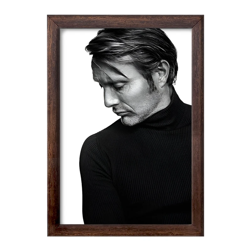 تابلو خندالو طرح مادز میکلسن (Mads Mikkelsen) کد F7452