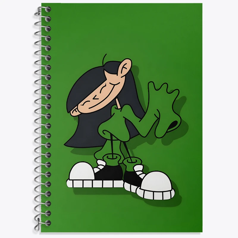 دفتر زبان 50 برگ خندالو مدل دو خط طرح Codename Kids Next Door کد N2501