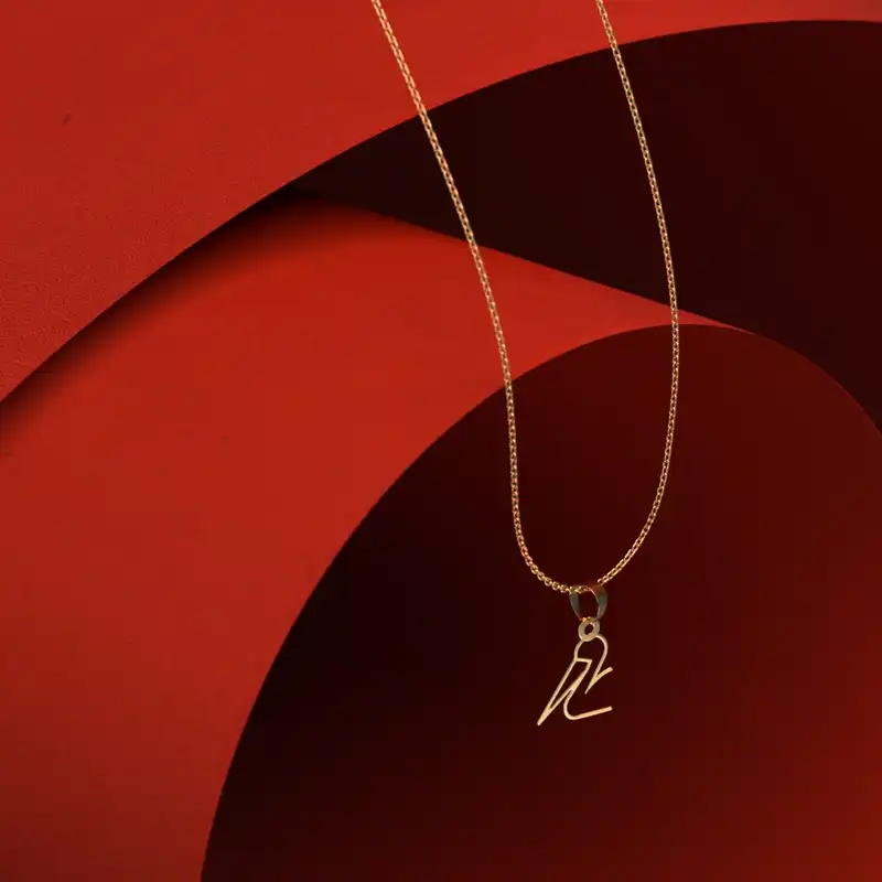 گردنبند طلا 18 عیار زنانه مدوپد مدل لک لک کد B3-1-1135