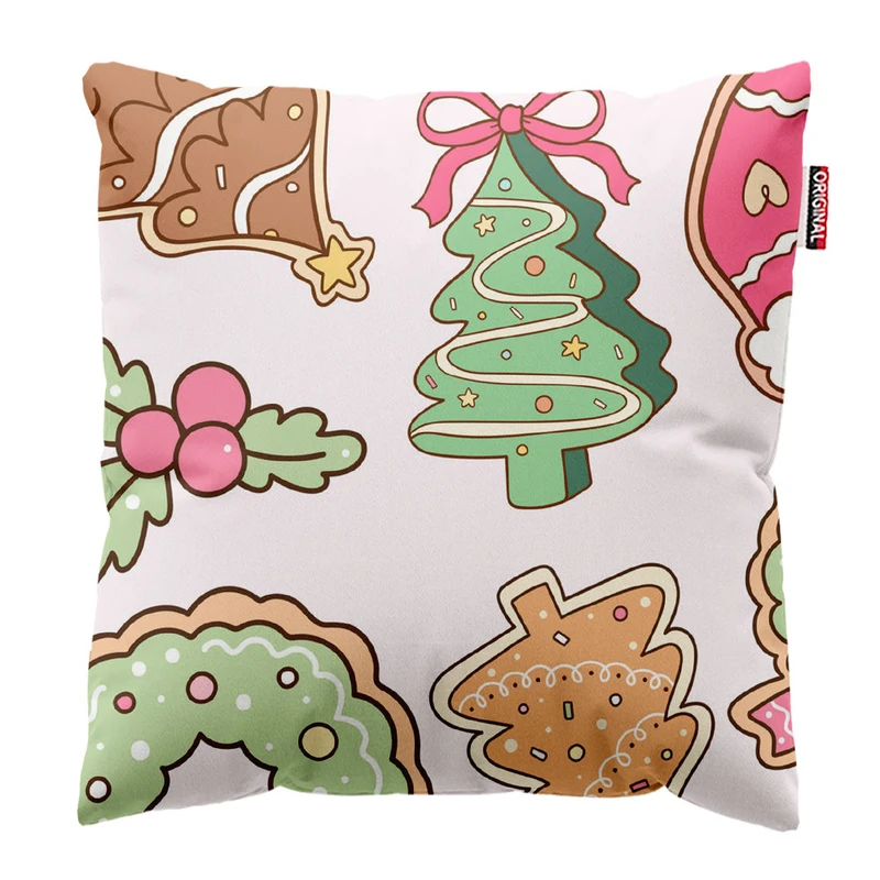 کوسن پاد آفرین طرح کریسمس کد 2686 سایز 30*30 سانتی متر