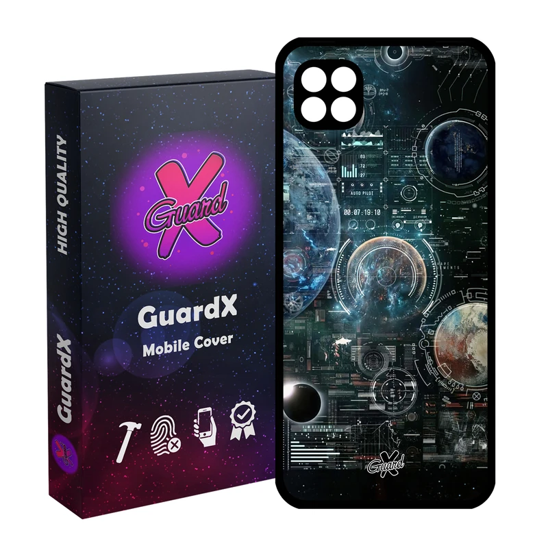 کاور گارد ایکس طرح فضا مدل Glass10512 مناسب برای گوشی موبایل سامسونگ Galaxy A22 5G