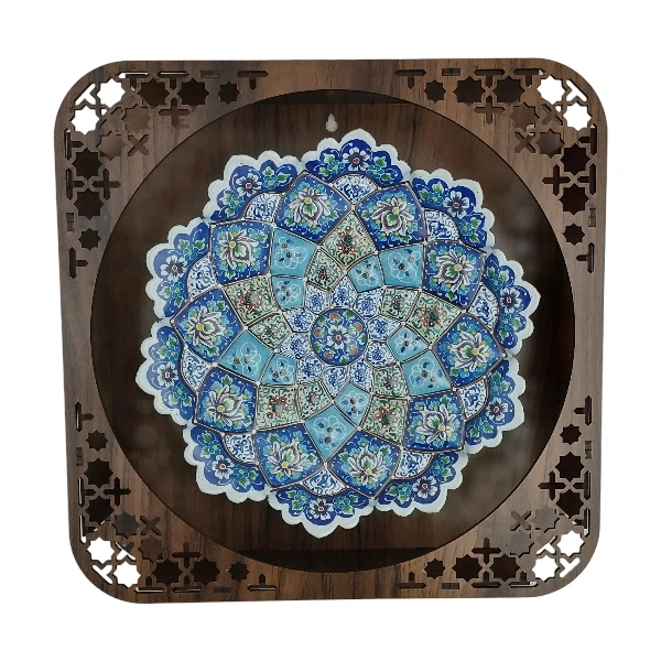 بشقاب میناکاری کد B1118