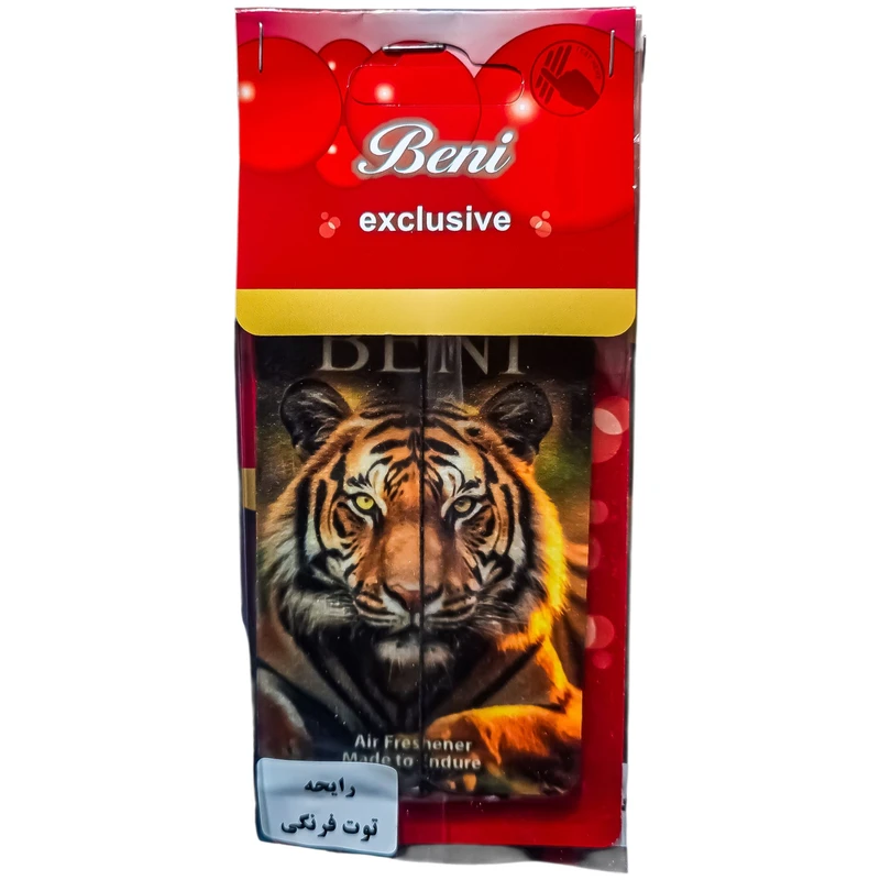 خوشبوکننده کارتی خودرو فورس مدل Strawberry با رایحه توت فرنگی