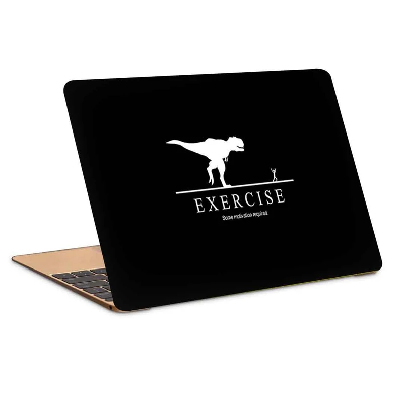 استیکر لپ تاپ طرح exercise dinosaurکد c-263مناسب برای لپ تاپ 15.6 اینچ