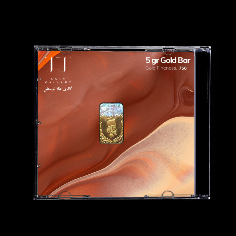 شمش طلا 18 عیار گالری طلا توسطی مدل 33E6A3