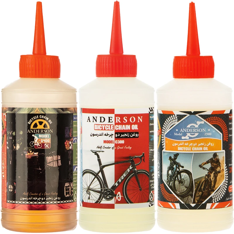 روغن زنجیر دوچرخه اندرسون مدل ZCD934 حجم 80 میلی لیتر بسته 3 عددی