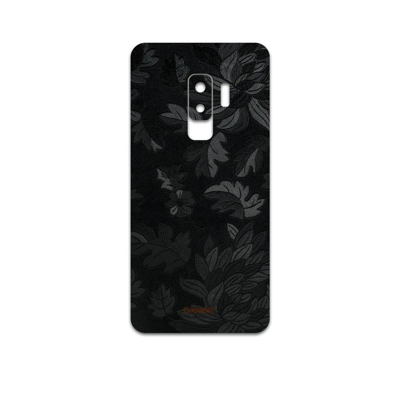 برچسب پوششی ماهوت مدل Black-Wildflower مناسب برای گوشی موبایل سامسونگ Galaxy S9 Plus