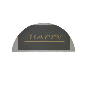 پادری مدل نیم دایره طرح Happy کد 8684 سایز 90×45 سانتی متر