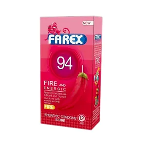 کاندوم فارکس مدل FIRE 94 بسته 12 عددی