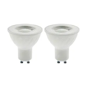 لامپ هالوژن ال ای دی 7 وات زانیس مدل لنزی پایه GU10 بسته 2 عددی