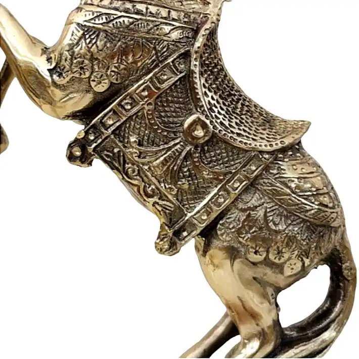 مجسمه برنجی مدل اسب پرشی کد H-1162