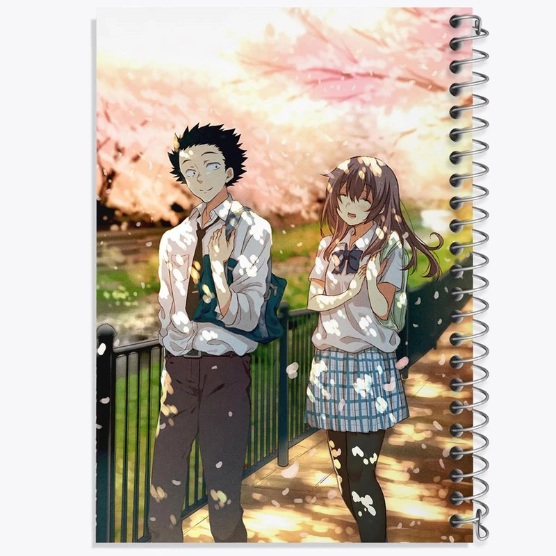 دفتر شطرنجی 50 برگ خندالو طرح شوکو نیشیمیا و شویا ایشیدا انیمه سایلنت ویس A Silent Voice کد 15800
