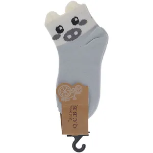 جوراب پسرانه مدل pig3526 رنگ طوسی