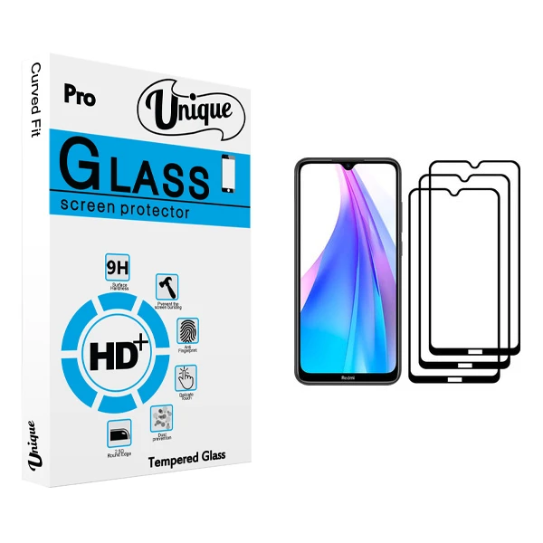محافظ صفحه نمایش یونیک مدل ULTRA مناسب برای گوشی موبایل شیائومی Redmi Note 8T بسته سه عددی