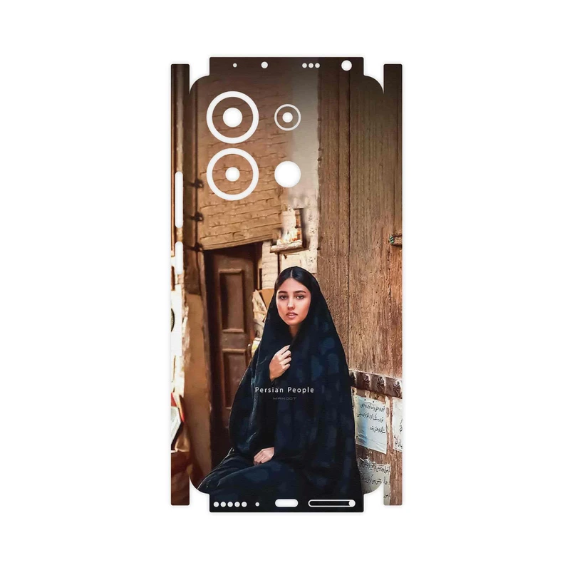 برچسب پوششی ماهوت مدل Portrait of an Iranian Woman-FullSkin مناسب برای گوشی موبایل شیائومی Redmi Note 13 4G