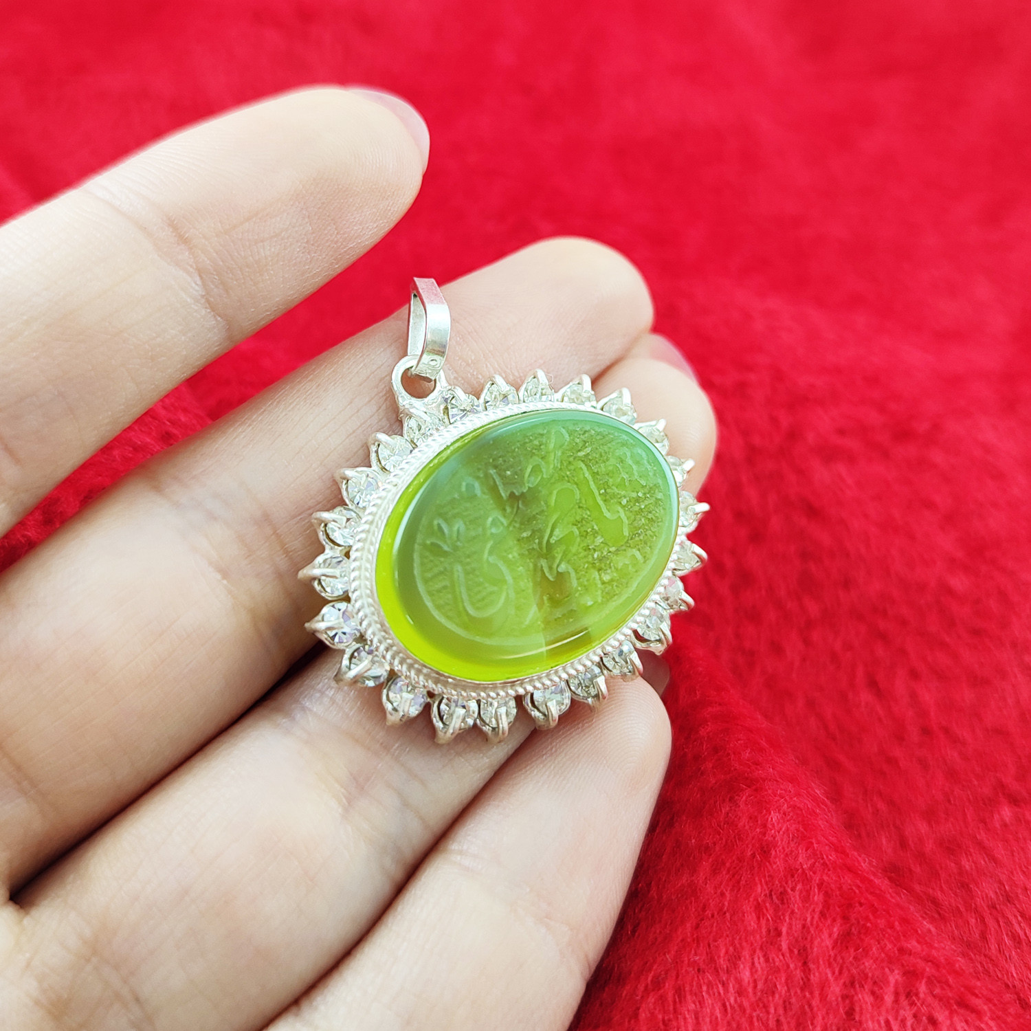 آویز گردنبند نقره زنانه مدل عقیق کد NG2495 آویز گردنبند نقره زنانه مدل عقیق کد NG2495