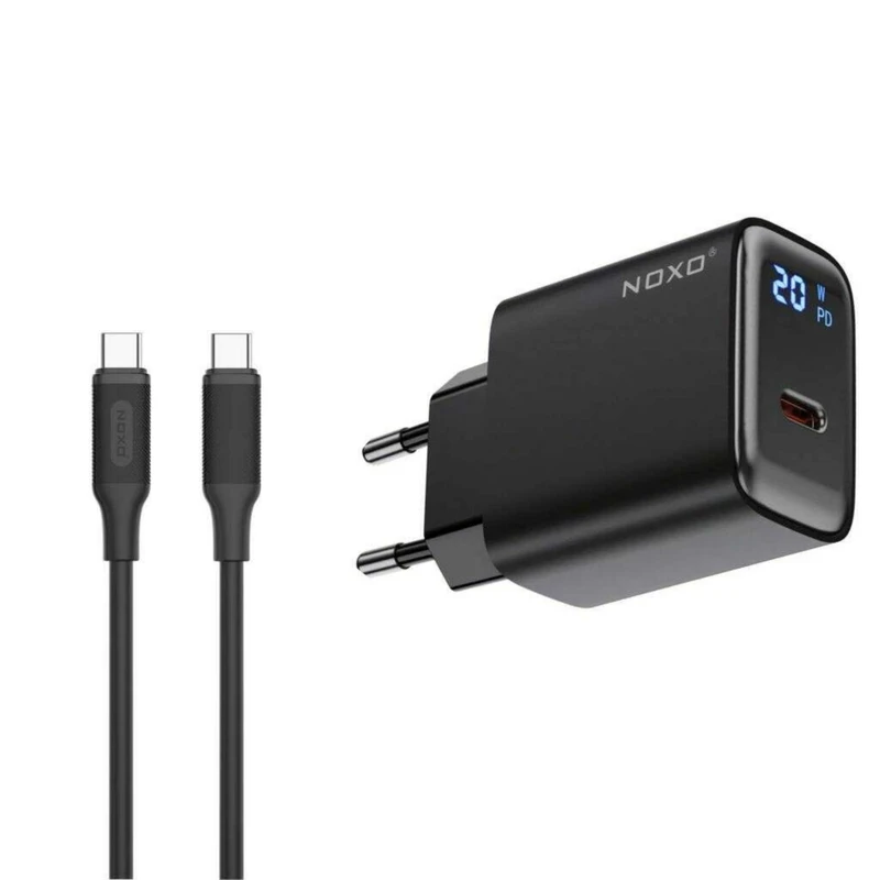 شارژر دیواری 20 وات USB-C نوکسو مدل CHN-5 به همراه کابل USB-C