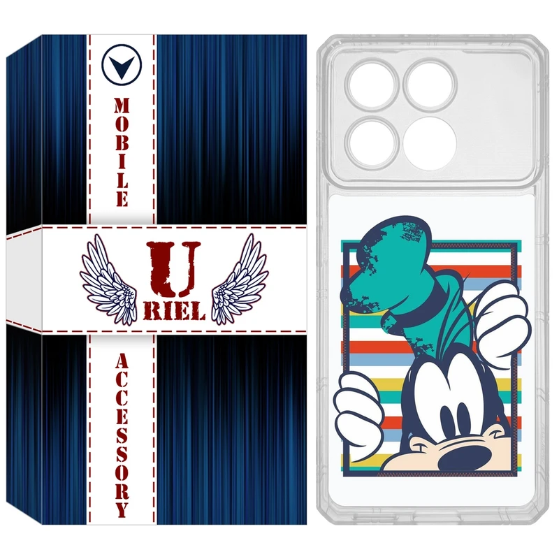 کاور یوریل مدل Clear کد 2 طرح سگ مناسب برای گوشی موبایل شیائومی Poco X6 Pro