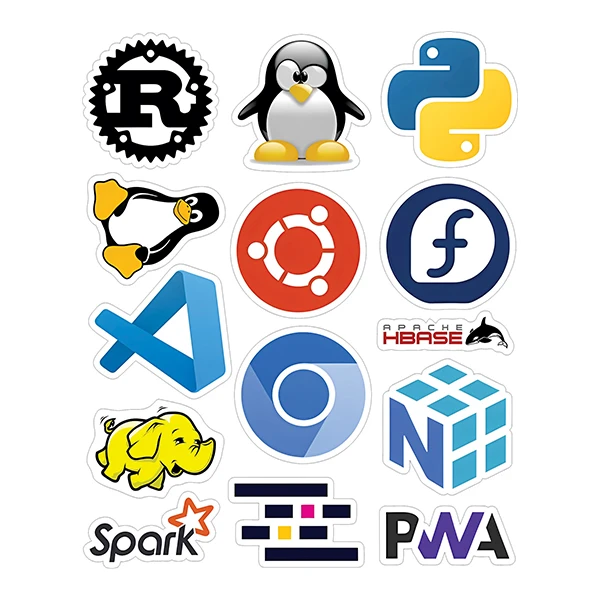 استیکر لپ تاپ توییجین و موییجین طرح برنامه نویسی کد 253 مجموعه 14 عددی