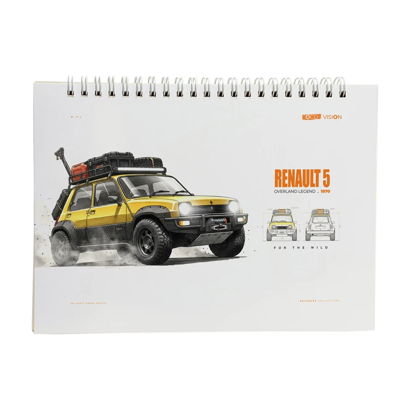 دفتر طراحی 60 برگ مدل ماشین کد 04