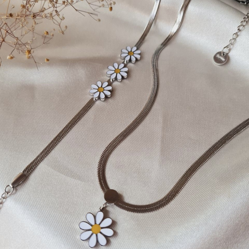 نیم ست زنانه مدل بابونه ماری مار نیم ست زنانه مدل بابونه ماری مار