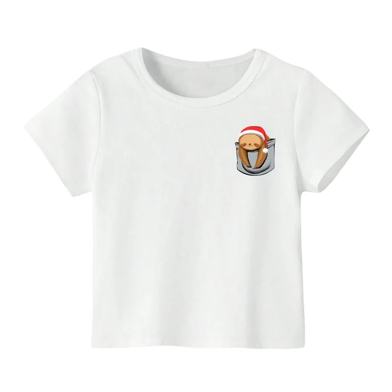 تی شرت آستین کوتاه بچگانه مدل خرس کریسمس کد 4