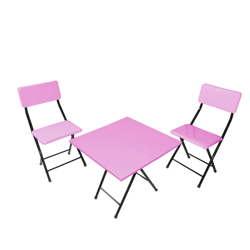 میز و صندلی ناهارخوری دو نفره میزیمو مدل 2 تیکه تاشو کد 2425 