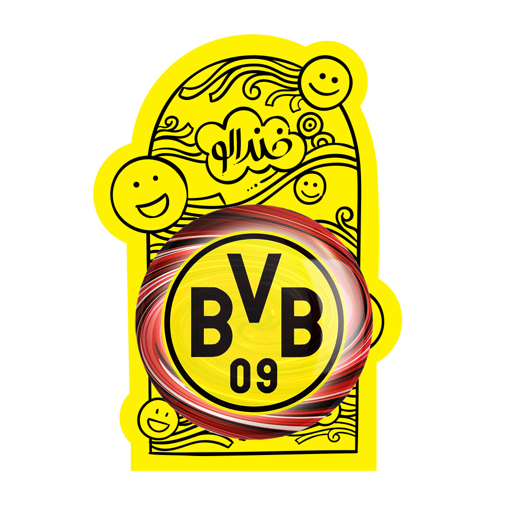 آینه جیبی خندالو طرح باشگاه دورتموند مدل تاشو کد 27449