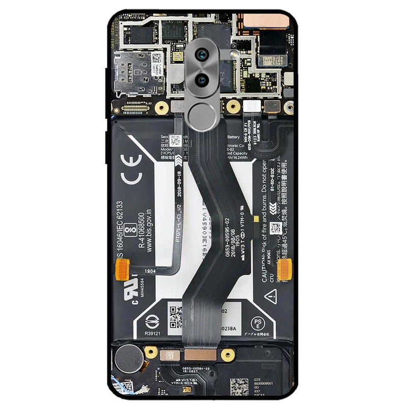 کاور مگافون طرح برد موبایل مدل 8004 مناسب برای گوشی موبایل آنر 6x   