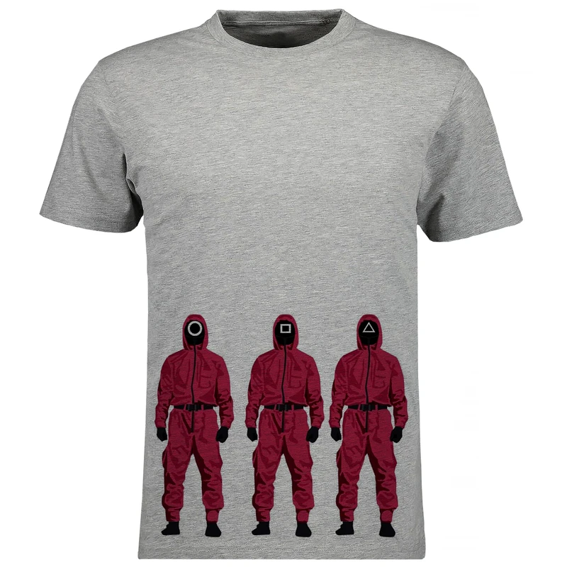 تی شرت آستین کوتاه مردانه مدل بازی مرکب V41