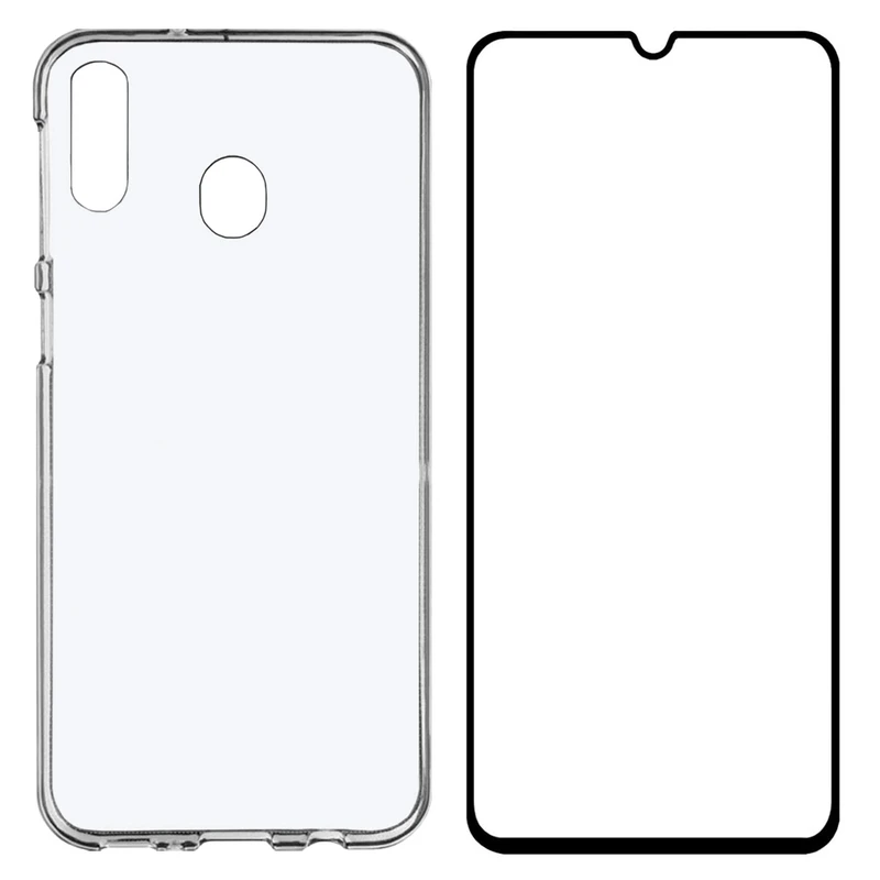 کاور مدل BLKN مناسب برای گوشی موبایل سامسونگ Galaxy A30 به همراه محافظ صفحه نمایش