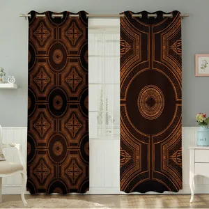 پرده نیروانا طرح  سنتی مدل هازان کد 4354سایز 140×280 سانتی متر