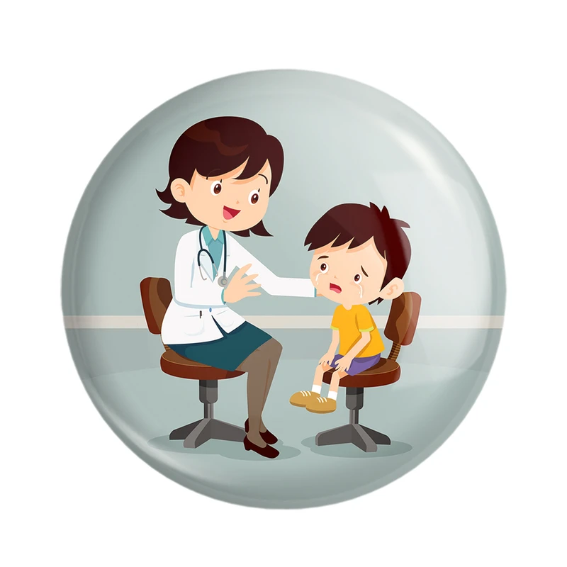 مگنت خندالو مدل پزشک و پرستار کودکانه کد 36501