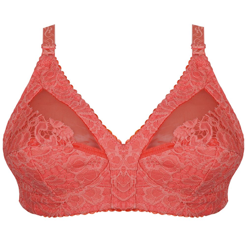 سوتین زنانه دکسونری مدل 125013728 دانتل شیشه ای رنگ گلبهی -  - 2