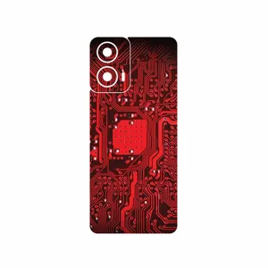 MAHOOT Red_Printed_Circuit_Board Cover Sticker for Motorola Moto G24