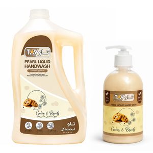 مایع دستشویی کرمی تاو مدل Cooki با رایحه بیسکوییت حجم 4250 گرم مجموعه دو عددی