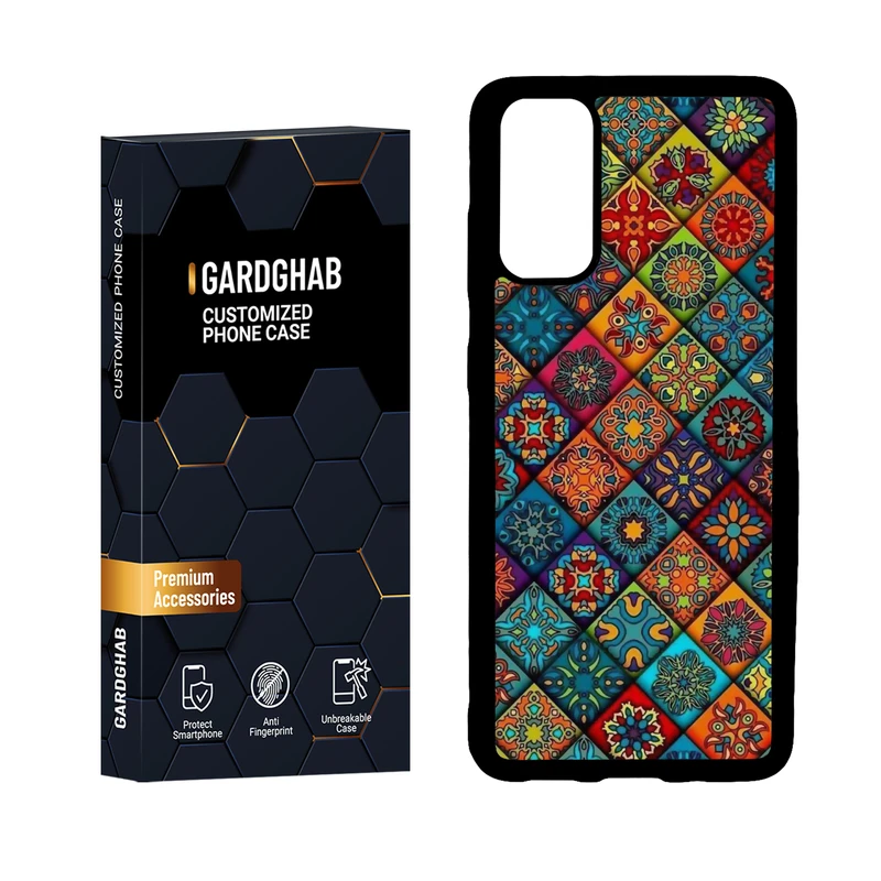 کاور گارد قاب مدل دور ژله ای هنری مناسب برای گوشی موبایل سامسونگ Galaxy S20