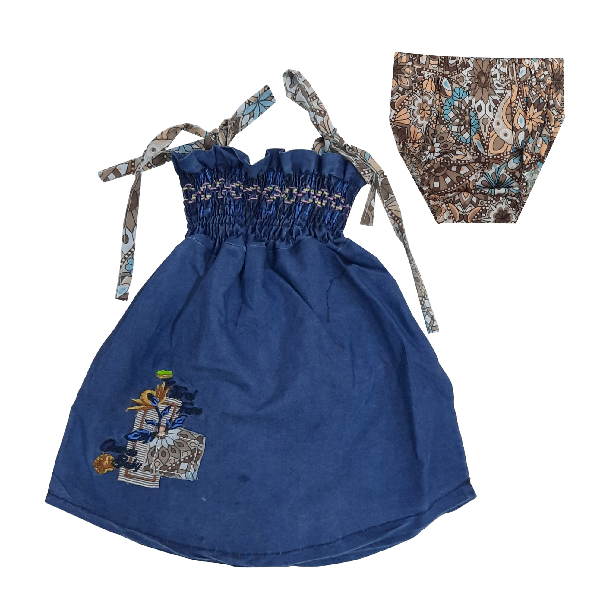 ست پیراهن و شورت نوزادی مدل 02