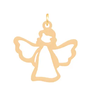 آویز گردنبند طلا 18 عیار زنانه باراد زر مدل فرشته BZ160